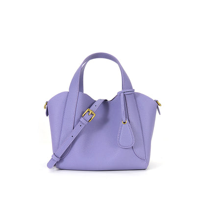 Hottest Purple Color High Quality Cowhide Leather Sling Handbag sac a bandouliere