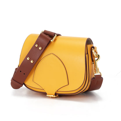 cowhide leather trendy handbags for women one shoulder saddle bags sac a main pour femm