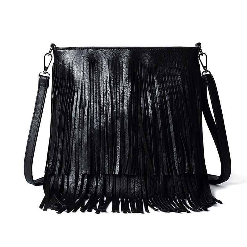 women’s hobo bag lady fashion tassel bag shoulder straddle bag