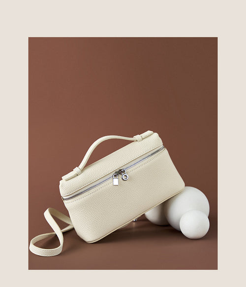 New Designer Real Leather Cowhide Linen Box Clutch Tote Women’s Crossbody Shoulder Bag Purse Cute