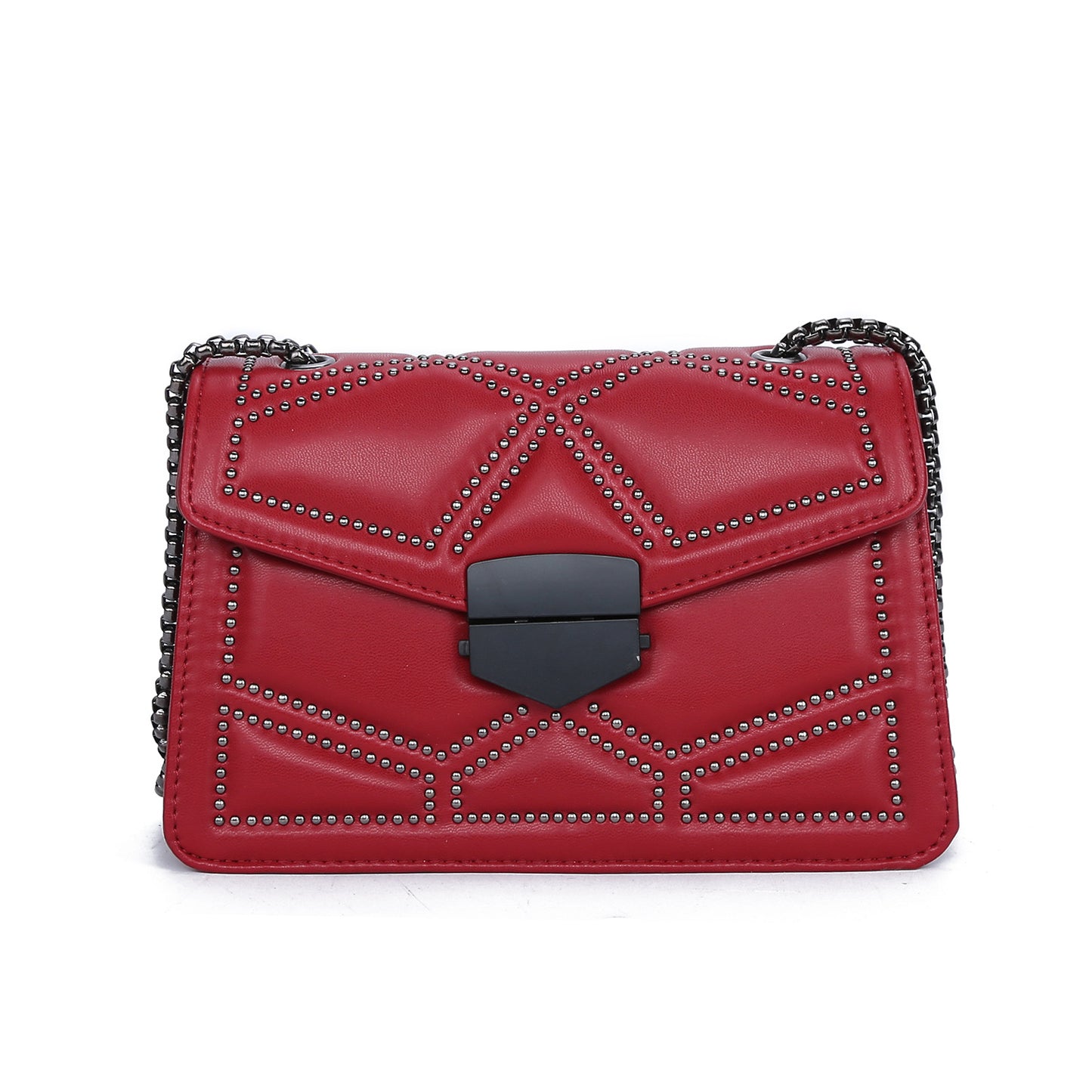 new black women’s bag 2026 new fashion Korean version chain shoulder Messenger PU small square bag