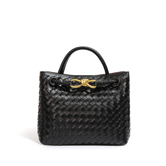 Women designer bag large-capacity handbag female simple hand-woven bag shoulder two compartment tote bag