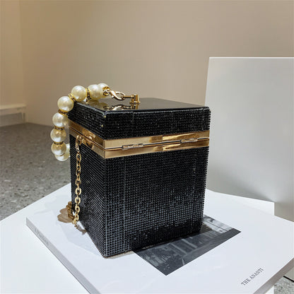 Hot sale new ladies dinner party rhinestone purse crystal evening bags for wedding