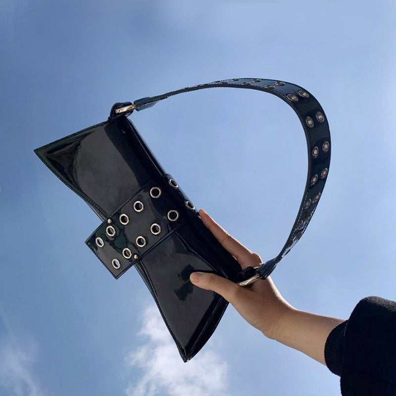 Trapezoid Dumpling Shoulder Bags 2026 Designer Hollow Strap Armpit Purses Ladies Underarm Luxury Silver Handbags for Women