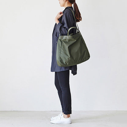 New Korean style fashion large capacity reusable Nylon bag travel fitness college student shoulder tote bag