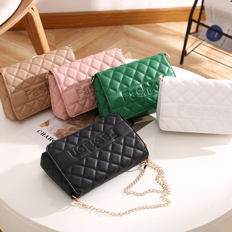 quality chain bag 2026 women handbag rhombus shoulder bag make-up fashion bag