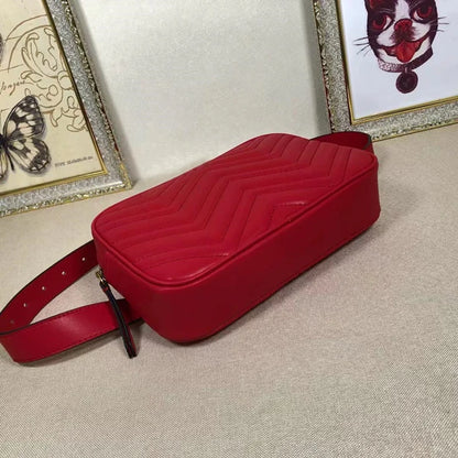 Cow Leather Luxury Designer Ladies Bags Women Handbags Famous Brands Belt Bags