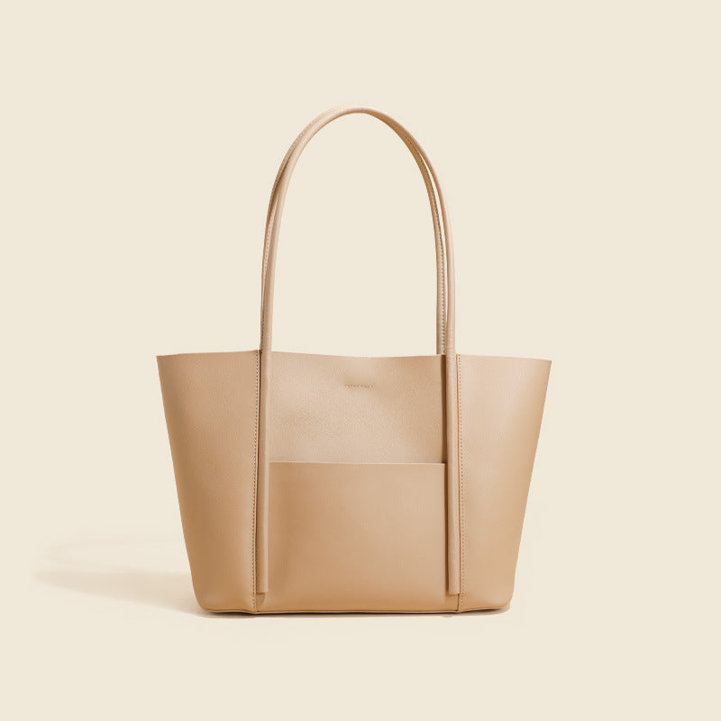 Cow Leather tote bag high-capacity design Handbag trend all-in-one genuine leather shoulder bag handmade bag is