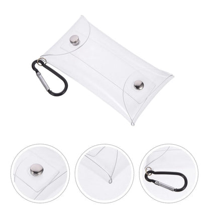 Coin Purse Transparent Lip Balm Storage Bag Coins Keys Cards Bag Earphones